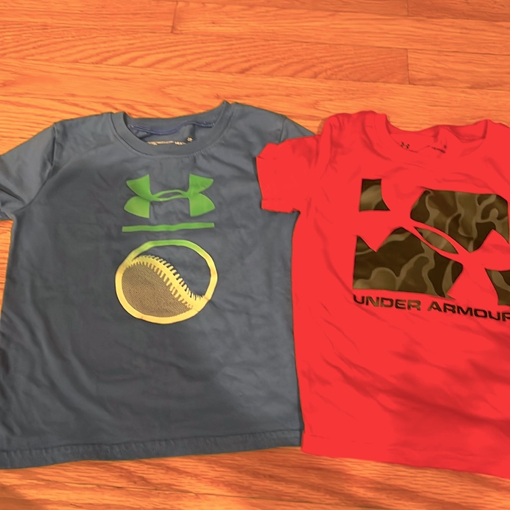 Under armour and adidas toddler shirts